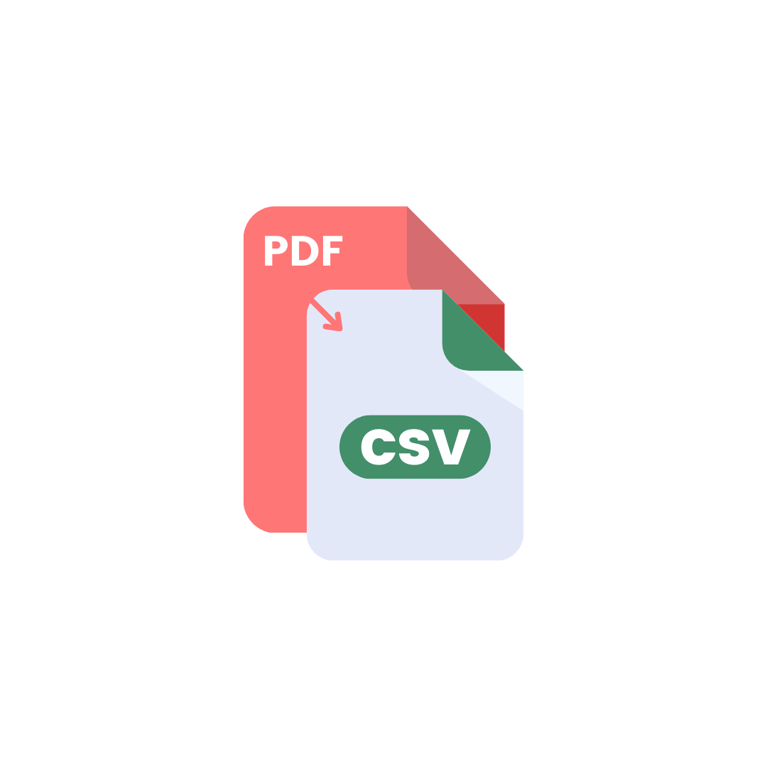 PDF to CSV Icon